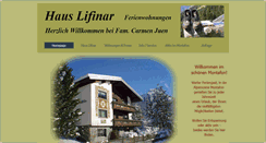 Desktop Screenshot of haus-lifinar.at