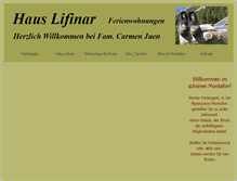 Tablet Screenshot of haus-lifinar.at